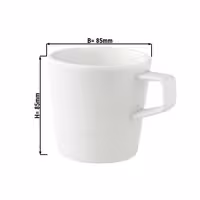 (12 pcs) WHITE DELIGHT | Coffee Cup White Delight - 250ml - White