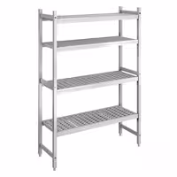 وحدة رفوف ألمنيوم - بداية - 1066x1685mm - عمق: 360 mm - 4 رفوف - الحمولة: 450 kg