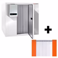 Zamrzivačka komora - 1800x1500 mm - 3,47 m³ - uklj. zamrzivački agregat i PVC lamele - -20/+ -10 °C