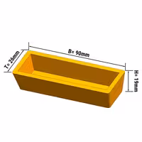 Tarteletové pečicí desky pro TMNP - obdélníkové - 90x26 mm - na 15 tarteletek