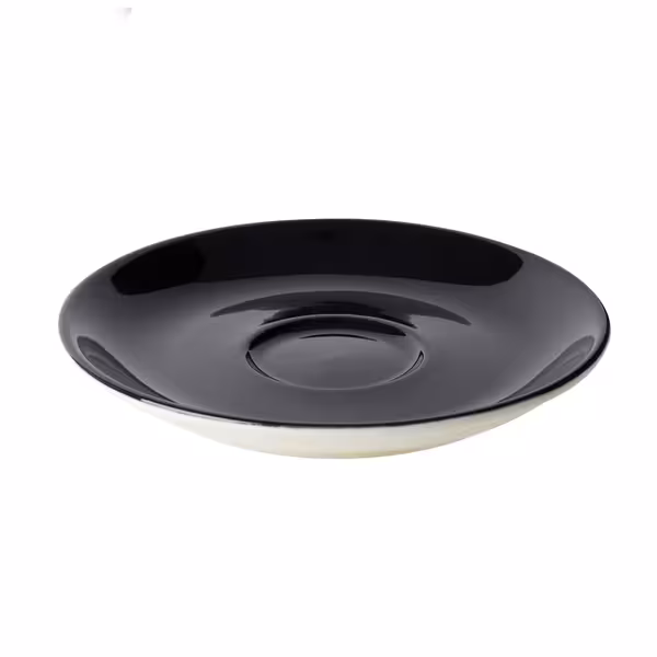 (6 adet) BART COLOUR CAFE - Cappuccino Fincan Tabağı - Ø155mm - Siyah
