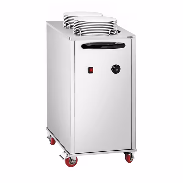 Dozator tanjura - grijani - 1 kW - na kotačima - 2x40 tanjura