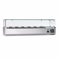 Vitrină frigorifică de ingrediente ECO - 1400x335 mm - 6x GN 1/4