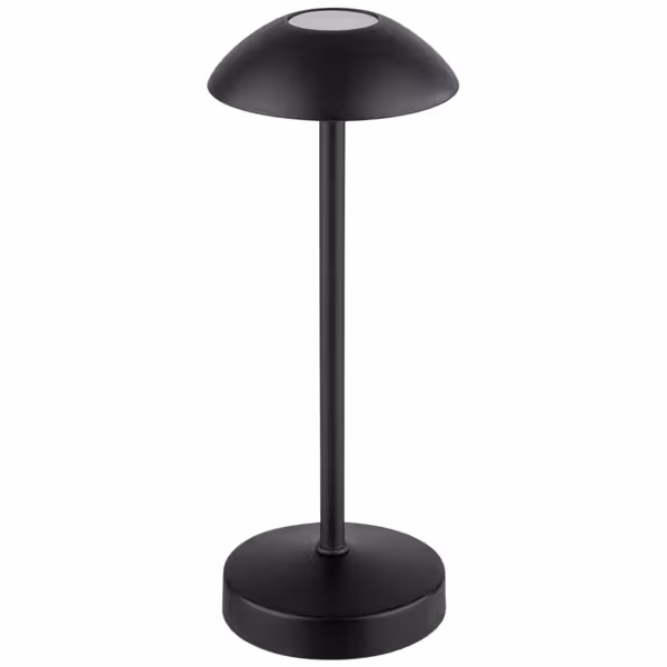 Şarj Edilebilir Masa Lambası - ALVA MICRO - 3 kademeli kısılabilir - Ø80x205mm - Siyah