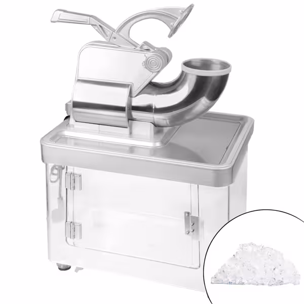 Buz Kırma Makinesi - 300kg/saat - 350W - Paslanmaz Çelik