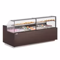 Serve Over Counter RIGA - 2620x990mm - with 4 doors - 2 shelves - capacity 275 litres