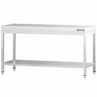 Rozsdamentes acél munkaasztal PREMIUM - 2000x700 mm - alsó polccal