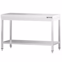 طاولة عمل ستانلس ستيل PREMIUM - 1200x600mm - مع رف سفلي