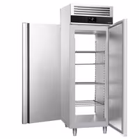 Szafa chłodnicza PREMIUM – przelotowa – stal nierdzewna – GN 2/1 – 700 L – z 1 drzwiami z przodu i z tyłu