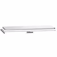 Donja polica - inox - 2000x663x87 mm - kompatibilno sa za radne stolove ATK207 i ATK207A