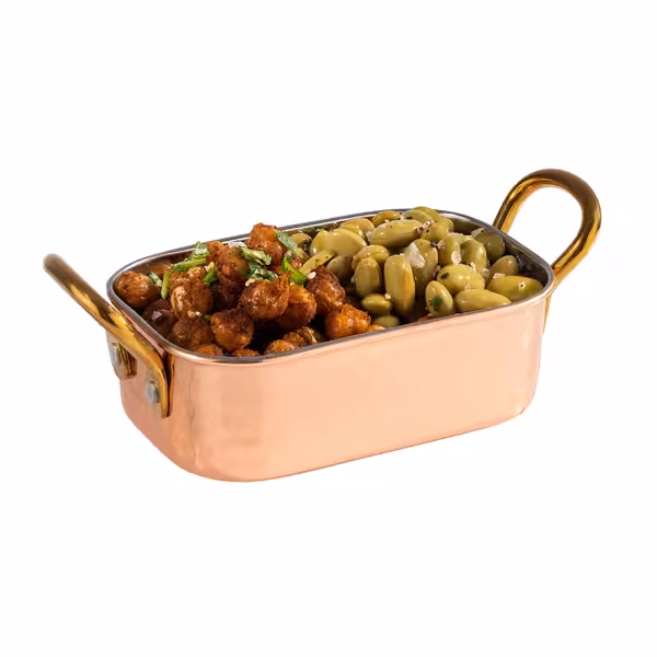 (6 adet) Mini Sunum Tavası MUMBAI - paslanmaz çelik - 0,25L - 125x85mm