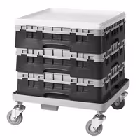 CAMBRO | CAMRACK® - Košara za pranje čaša 1/1 - 20 odjeljaka - Sa 1 produžetkom - 500x500 mm - Crna boja