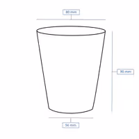 (1000 pcs) Reusable Lid - Transparent - fits 200ml Deli Cup