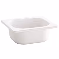 (6 pcs) Melamine Gastronorm Tray GN 1/6 - ECO - White - 0.8L - Depth: 65mm