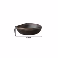 (12 adet) Ramekin (Sos Kasesi) - MARONE - Melamin - 50ml - yuvarlak - Ø85mm - Siyah/Kahverengi
