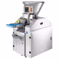 Stroj za dijeljenje tijesta - Snaga: 1,5 kW - Raspon težine porcija: ~100–600 g - Kapacitet spremnika: 60 kg - Produktivnost: 2.000 kom/h