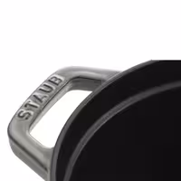 STAUB | Cocotte Oval Enamelled Cast Iron Casserole Dish – 230 mm Oval – Graphite Grey