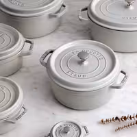 STAUB | LA COCOTTE -Cocotte - Ø 280 mm - Lijevano željezo - Bijela boja tartufa