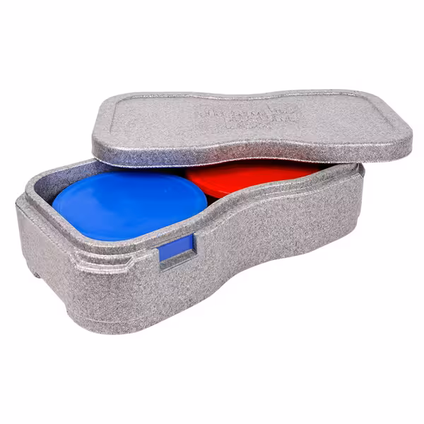 (2 bucăți) THERMO FUTURE BOX | Container izotermic PLATTER +4 - Gri