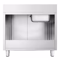 Sudoper s ormarićem PREMIUM - inox - 1000 x 600 mm - s 1 koritom - korito lijevo