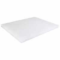 Neslīdošs griešanas dēlis - EN 600x400 mm - Biezums: 20 mm - HACCP atbilstošs - Polietilēns - Balts - Ar fiksatoriem