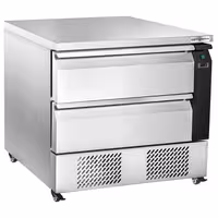 Bază frigorifică pentru gătit profesională +2/+8 °C - 905 mm - 2 sertare - 4x GN 1/1