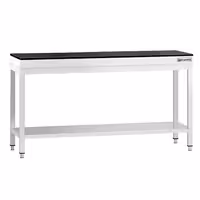 Commercial Stainless Steel Centre Table PREMIUM - 1800x800mm - with Undershelf - with Cross Bracing - with Granite Worktop