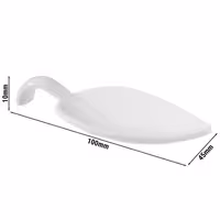 (50 adet) Sunum Kaşığı LEAF - Melamin - 100mm - Beyaz