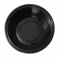 (300 pcs) Food Lidding Tray Polypropylene - 1000ml - Round - Black