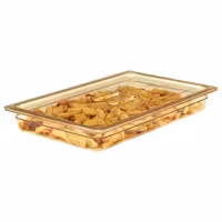 (6 szt.) CAMBRO | Pokrywa GN 1/1 H-PAN™ – płaska – odporna na wysoką temperaturę – z uchwytem – bursztynowa