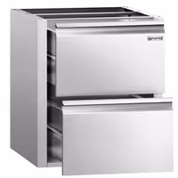 Bloc de sertare PREMIUM – 2 sertare – modul inferior 400x760 mm – pentru ATK cu adâncime de 800 mm