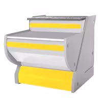 kassatiski - 800x1 150 mm - Keltainen etupaneeli - graniittitaso