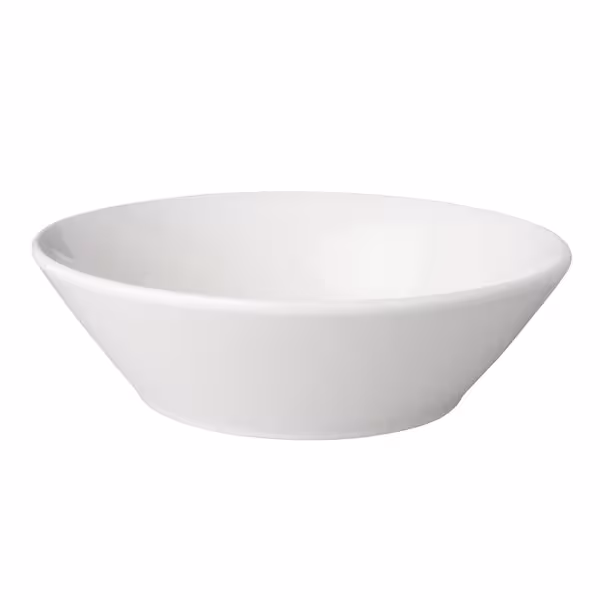 (6 adet) Tatlı / Salata Kasesi - Porselen - Budgetline - 400ml - köşeli - 155x155mm - Beyaz
