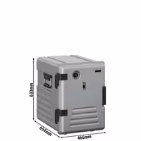 Thermobox - frontmatad - 83 l - uppvärmd - för 12x GN 1/1