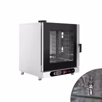Commercial Electric Combi Oven - Digital Controls - 6x GN 1/1 or 6x EN 600x400 - incl. Automatic washing system, Wi‑Fi & USB, Humidity control