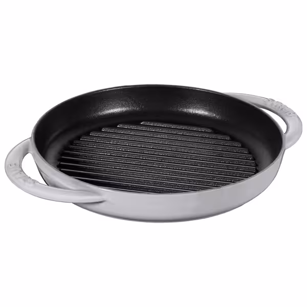 STAUB | Pure Grill Round Cast Iron Grill Pan – Ø23 cm - Graphite Grey