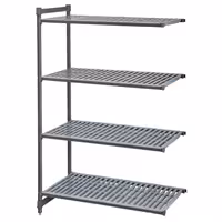 CAMBRO | Camshelving® - Basics Plus - Dodatni stalak - 1328 mm - Sa 4 perforirane police