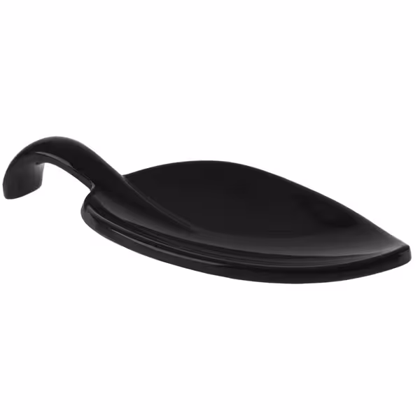 (50 adet) Sunum Kaşığı LEAF - Melamin - 100mm - Siyah