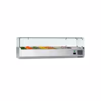 Countertop Prep Well / Refrigerated Topping Unit ECO - 1600x395mm - 7x GN 1/3