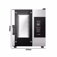 Commercial Electric Combi Oven - Digital Controls - 5x GN 1/1 - Slimline - incl. Automatic washing system & Core temperature probe