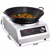 Indukcijski wok štednjak - 3,5 kW - 1 zona - Ø 460 mm - uključuje wok