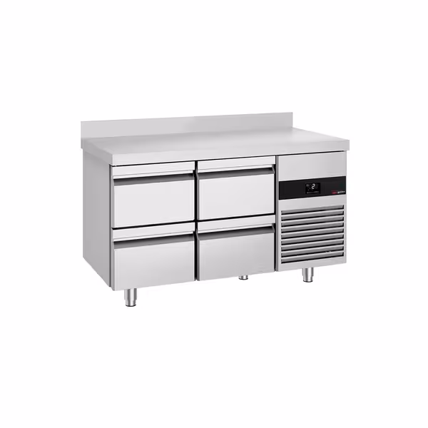 Kühlttisch PREMIUM - 1400x700 mm - 281 l - ventileeritud jahutus - Tagaserv