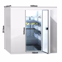 Kompaktiška šaldymo kamera - 1800x2100 mm - 5,88 m³