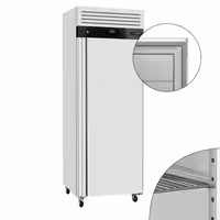 Saldētavas skapis no nerūsējošā tērauda ECO - GN 2/1 - 740 mm - 476 l - -22/-18 °C - ar 1 durvis - ECO, ventilējama dzesēšana, automātiska atkausēšana, R290