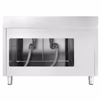 PREMIUM umivaonik – 1400 x 600 mm – s košem za smeće i dvije zdjele s desne strane