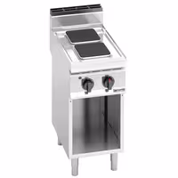 Elektripliit LORENZO 700 - 5,2 kW - 2 plaati ruudukujulised - 400x714x1.070 mm - alusraamiga