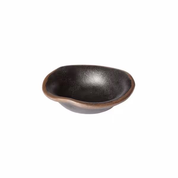 (12 adet) Ramekin (Sos Kasesi) - MARONE - Melamin - 40ml - yuvarlak - Ø115mm - Siyah/Kahverengi
