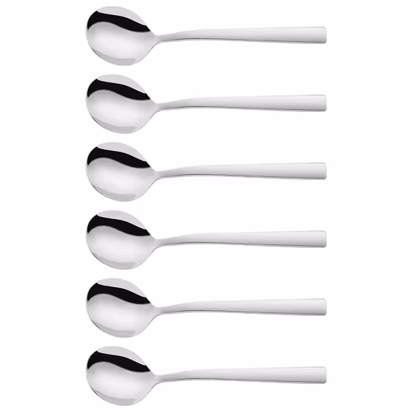 (6) ZWILLING | Dinner Soup & Cream Spoon Set – Deep, Wide Bowls - 18/10 Stainless Steel