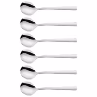 (6) ZWILLING | Dinner Soup & Cream Spoon Set – Deep, Wide Bowls - 18/10 Stainless Steel