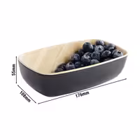 (6 adet) Gastronorm Küvet GN 1/6 - Akrilik - FRIDA - 0,5L - 176x108mm - Derinlik:55mm